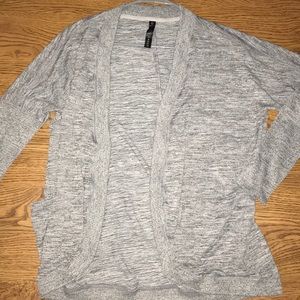 Grey athletic cardigan